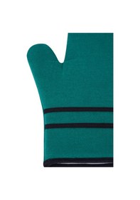 Resim Homaks Mutfak / Fırın Eldiveni Yeşil Çuha Siyah Bantlı 