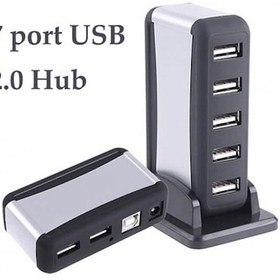 Resim 7 Port Usb Çoklayıcı Usb Hub Çoğaltıcı Adaptörlü Pc Notebook 