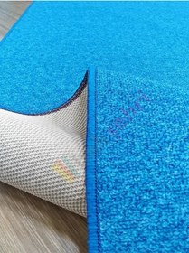 Resim Turkuaz Kalın Yolluk, Kaydırmaz Tabanlı Dayanıklı Yolluk, 1x22 Metre 