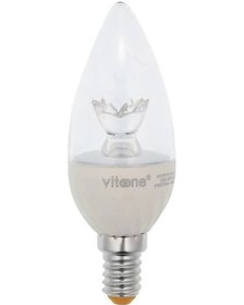 Resim Vito 6w Led Ampul Beyaz E-14 6400k Dimli Şeffaf 