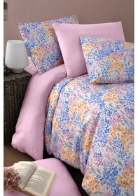 Resim Mystory Home Lastikli Çarşaflı Tek Kişilik Nevresim Takımı Colore 