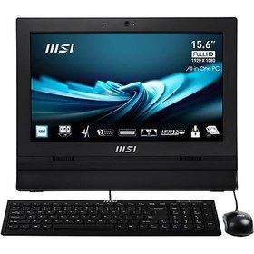 Resim MSI AIO PRO AP162T ADL-002XTR 15.6 1920X1080 (FHD) DOKUNMATIK CELERON N100 4GB DDR4 256GB SSD DOS SIYAH AIO PC 