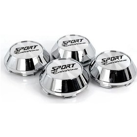 Resim Dashanshop 4 Adet 65mm Sport Gümüş Logo Kapak Dayanıklı Plastik Jant Kapağı Siyah Kırmızı 