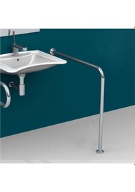 Resim Maxiflow Tutunma Barı Yerden Duvara 75x75 Cm Krom 