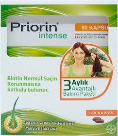 Resim Priorin Intense 180 Kapsül Vitamin & Bitki Ekstraktı 