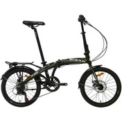 Resim Bisan Fx 3600 Alüminyum Katlanır 10 Inç 26 Cm Shimano Altus 8 Vites Mekanik Disk- Siyah Sarı 