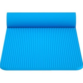 Resim Geeksen Antrenman Matı - Kaymaz Yoga Ve Pilates Matı 185x80cm - Ekstra Kalın 10mm - Erkek, Kadın Ve Çocuklar İçin - Mavi Mavi 