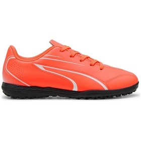 Resim Puma Glowing Red-puma White-puma Black Kıds+unısex Halı Saha Kırmızı 
