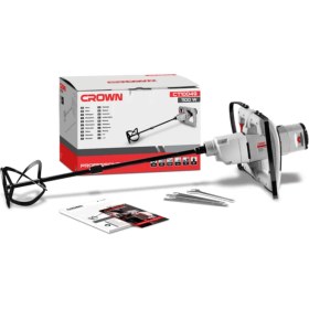 Resim Crown Devir Ayarlı Boya ve Harç Mikseri 1100 W CT10049 - Bakır Sargılı Alçı Boya Karıştırıcı Profesyonel 