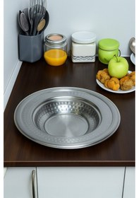 Resim Yunusoğlu Home 3'lü Paslanmaz Çelik Yuvarlak Çerezlik, Çerez Kasesi İnox 