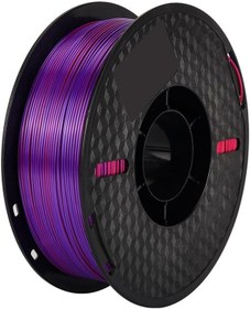 Resim Kingroon Pla Silk Üçlü Renk Filament-kırmızı Altın Mor-1.75mm-1kg 