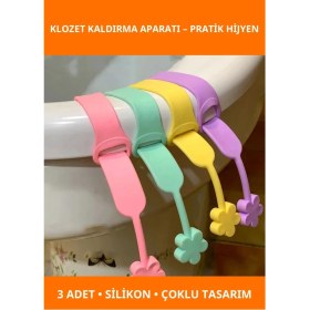 Resim Letsii Estetik Silikon Klozet Kapağı Kaldırma Aparatı 3 Adet 