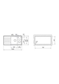 Resim Teka Stage 60 B Lhd Sol Damlalıklı Paslanmaz Çelik Evye Inox 