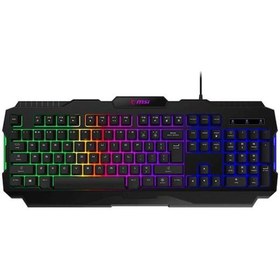 Resim MSI FORGE GK100 TR RGB Mekanik Hisli Gaming Klavye 