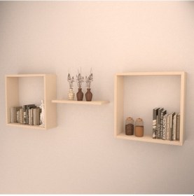 Resim Rafkestir Vienza Duvar Raf Seti Krem ( Mat ) 