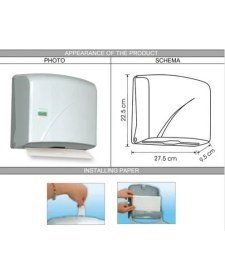 Resim Vialli K1 Z Katlı Kağıt Havlu Dispenseri Beyaz 200'lü 