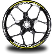 Resim Neon Sarı Yamaha Yzf R25 Takım Jant Sticker Etiket 