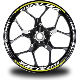 Resim Neon Sarı Yamaha Yzf R25 Takım Jant Sticker Etiket 