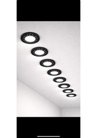 Resim 3 Işık Modlu, Ayarlı Yaylı, Sıva Altı 9 Watt Led Spot, Tavan Ve Merdiven Modern Tasarım Spot Lamba Siyah - Beyaz 