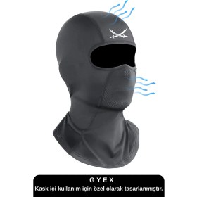 Resim Siyah Baskılı Balaklava Spor Motor Kask Maskesi Buff Koruyucu Kar Yüz Maske 