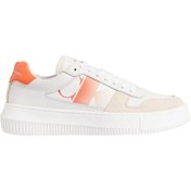 Resim Calvin Klein Kadın Marka Logolu Günlük Kullanıma Uygun Beyaz Sneaker YW0YW01445 02T 