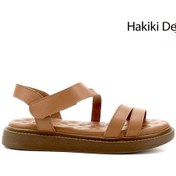 Resim Gönderi R Cırt Bantlı Dolgu Taban Hakiki Deri Comfort Sandalet Taba 