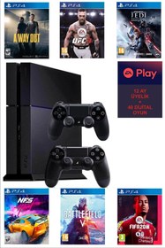 Resim Sony Playstation 4 Mat 500 Gb +teşhir + 2. Ps4 Kol + 1 Yıllık Ea Play Üyeliği + 40 Dijital Oyun 
