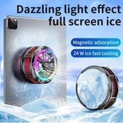 Resim İMEXTECH X100 Cep Telefonu Soğutma Fanı Radyatör Manyeti 2 IN 1 Evrensel Oyun için Tablet Soğutucu 