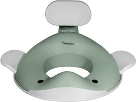 Resim Balina Tasarımlı Çocuk Klozet Adaptörü Kaymaz, Ergonomik, Zararsız Malzeme - Haki 