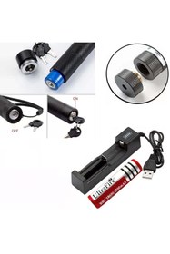 Resim TAREZ Gp-303 Yeşil Lazer Pointer 1000mw Yüksek Güçlü Şarjlı Lazer Işaretliyici 