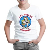 Resim Los Pollos Hermanos Beyaz Çocuk Tshirt 
