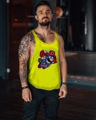 Resim Freeyez Süper Mario Fly Gym Fitness Tank Top Sporcu Atleti 