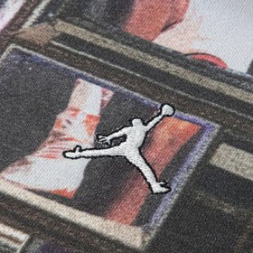 Resim Jordan Kids Jdb Mj Brklyn Aop Ft Po Erkek Çocuk Siyah Sweatshirt 