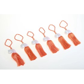 Resim Kanca Ev Peçetelik Deniz Kabuklu Turuncu- 6 lı satılmaktadır. 