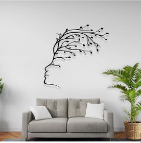 Resim Tasarım Duvar Aksesuarları Kadın Yüzü Lazer Kesim Tablo 