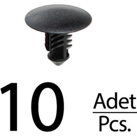 Resim Renault Megane, Nissan İçin Kaput Keçe Klipsi- 10 Adet 1 Adet / Siyah 