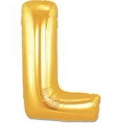 Resim Altın Sarısı Folyo Harf Balon 1 Metre 