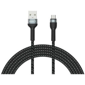 Resim Zore Shira Serisi Micro Usb Kablo 3 Metre-Siyah-Siyah 