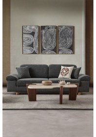 Resim Armada 3'lü Koltuk Antrasit Antrasit 