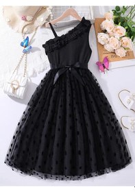 Resim Varas Askılı Elbise - Mezuniyet Elbisesi - Kız Çocuk Abiye Gösteri Elbisesi A.Yeşil 