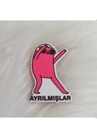 Resim Ahşap Broş Ayrılmışlar 