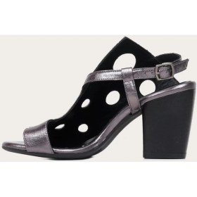 Resim Bueno Shoes Deri Vizon Kadın Topuklu Sandalet 