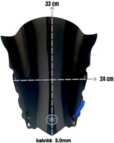 Resim Yamaha Yzf R25 Ön Siperlik Camı Füme 2014-2018 -1795 