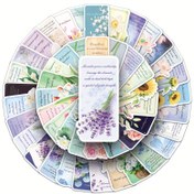 Resim 51 adet YEESACG Çiçek Dili Kitap Ayracı Stickerları - Tekrar Kullanılabilir Vinil Kendinden Yapışkanlı Etiketler, Kasklar, Laptoplar, Su Şişeleri, Günlükler için Pastel INS Estetik Stickerlar - Noel, Sevgililer Günü, Yeni Yıl Hediyeleri, Sevimli Stickerlar, Laptop Süslemeleri, Günlük Bezelişleri, Sanatsal Alıntılar, Dekoratif Etiketler, Dayanıklı Yapıştırıcılar İçin Mükemmel 