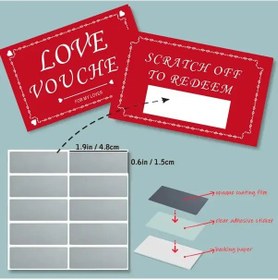 Resim Gateesat 20 Adet Kazı Kazan Aşk Kuponu Kartı Romantik Çiftler Parti Oyunu 