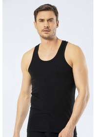 Resim Cacharel Erkek Halter Yaka Spor Atlet Siyah 001 