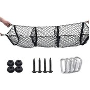 Resim Arazi Aracı Ve Kamyonet Bagaj Ağı - Yük Sağlama Için 3 Kafesli Yüksek Esnek Ağ 100x30 Cm 