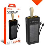 Resim LKB46 30000 Mah 4xusb Lcd, Kamp Işıklı Dahili Usb, Lightning Type-C, Güneş Enerjili Powerbank Lkp-46 