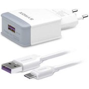 Resim Syrox Xiaomi Redmi 8 Uyumlu Type-C Girişli Hızlı Şarj Cihazı Seti Adaptör+Kablo Q32 3.0A Beyaz 