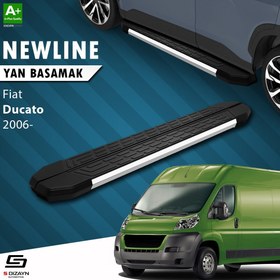 Resim S-Dizayn Fiat Ducato 3 Kısa Şase NewLine Krom Yan Basamak 203 Cm 2006-2014 A+ Kalite 